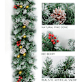 Miniatyrbillede 3 af 5: Julegirlander med lys - Oplyste julegirlanger med timer - Pre