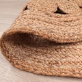 Pikkukuva 5 / 5: Pyöreä matto olohuoneeseen juuttia etninen kuvio Boho moderni käsintehty luonnonmatto, koko: 80 cm pyöreä, väri: luonnonvärinen