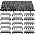 Miniatyrbillede 2 af 2: 20 stk Bundfilterplader til Akvarium PVC-Samling Kombination Clapboard Bundfilter (sort)