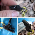 Miniatyrbillede 2 af 2: 25 stk./pose sorte teltklemmer, vindtætte markiseklemmer, plastikvindreb, markiseclips, campingteltsikring til udendørs brug