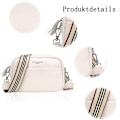 Miniatyrbillede 3 af 5: Crossbody taske til kvinder - Læder håndtaske med bred rem