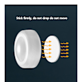 Miniatyrbilde 6 av 6: Kreativ 16-fargers LED-trykk liten nattlampe rask strobe atmosfærisk nattlampe Whi[mo] White 16-Color Three led+remote control