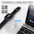 Miniatyrbillede 2 af 3: Apple Watch Oplader USB-C Hurtig Opladning SmartWatch 1 METER
