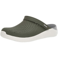 Miniatyrbillede 1 af 5: Unisex LiteRide™ Clogs til voksne, Nero army green/whit army green/white 41/42 eu
