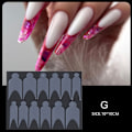 Miniatyrbild 8 av 10: Fransk Form Dubbel Dekal Nagelform CC C C