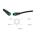 Miniatyrbillede 5 af 5: S866 Elektrisk Cykel LCD Display E-cykel Elektrisk Scooter Display Meter Kontrolpanel med Vandtæt