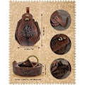 Miniatyrbilde 2 av 5: Viking-stil middelalderbelte med veske for Halloween-kostymer Black 3