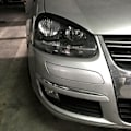 Miniatyrbild 5 av 5: Kompatibel med Volkswagen Golf 5 high 5 Golf MK5 främre strålkastare, ögonskydd Carbon fiber pattern
