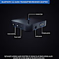 Miniatyrbillede 4 af 5: Bluetooth 5.0 Sender/Modtager, 2-i-1 Bluetooth Adapter til TV/Bilsystem