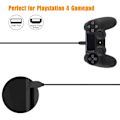 Miniatyrbillede 2 af 5: 2-pak Playstation 4 / PS4 Ladekabel til controller 3m Sort[mo]