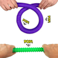 Miniatyrbillede 7 af 7: 8Pack Store Pop Tubes Fidget Legetøj Sensorisk Legetøj til Stress Angst Lindring for Børn Voksne Læringslegetøj Småbørn Strækrør Macaroon 6pcs 1.9cm