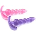 Miniatyrbilde 5 av 5: 2-pakks Silikon Analperler Butt Plug Anal Trener Anal for Menn Kvinner Sexleketøy Leke Personlig Massasje Voksne