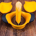 Miniatyrbillede 4 af 5: 1-delt mango slicer, deler og kerner, skridsikkert håndtag, rustfrit stål