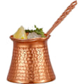 Miniatyrbilde 1 av 5: Solid Hammered Copper Tyrkisk Gresk Arabisk Kaffe Potte Komfyr Kaffemaker Cezve Ibrik Briki med Håndtak