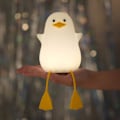 Miniatyrbillede 1 af 5: Sød and til natlampe, gaver til kvinder teenagere piger baby, natlamper til børns soveværelse, sød jul måge kylling silikone natlamper til børn småbørn
