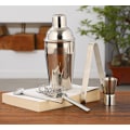 Miniatyrbilde 3 av 3: 5-delt Cocktailsett, Barsett, Cocktail Shaker 350/550/750ml Tilgjengelig - Rustfritt Stål Sølv[mo] 750ML Set