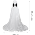 Miniatyrbillede 5 af 5: Udendørs Spøgelsesdekorationer, Spøgelsesdekorationer Udendørs - Store Halloween Havedekorationer Spøgelse, Hvidt Stof Spøgelse Veranda Prydnad til Hjemmet med LED F