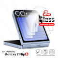 Miniatyrbillede 1 af 5: För Samsung Z Flip6 5G Fall 3Pcs 9H Premium Hærdet Glas Tilbage Skærmbeskyttelse På Galaxy Zf Flip 6 Z6 Zflip6 2024 Hd Glas Transparent-3Pc Transparent-3Pcs For Samsung Flip6
