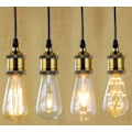 Miniatyrbillede 1 af 3: Vindueslamper med ledning 80 cm, E27/max 60W, 4-pak