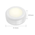Miniatyrbillede 1 af 5: Kreativ 16-farvet LED-tryk lille natlampe hurtig strobe atmosfærisk natlampe Whit[mo] White 16-Color Single Lamp