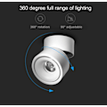 Miniatyrbillede 3 af 5: Dekorativ moderne LED-spotlight til hjemmet og kontoret, 360 graders rotation med nem installation til soveværelse, stue og kontor [mo]