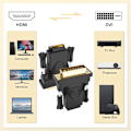 Pikkukuva 2 / 5: DVI–HDMI-sovitin (2 kpl), kullattu DVI (DVI D) uros–HDMI naaras -muunninsovitin, kaksisuuntainen tuki 3D 4K ARC Ethernetille