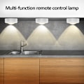 Miniatyrbillede 2 af 6: Kreativ 16-farvet LED-tryk lille natlampe hurtig strobe atmosfærisk natlampe Whi[mo] White 16-Color Three led+remote control