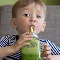 Miniatyrbillede 3 af 4: Rustfrie Smoothie-sugerør, brede genanvendelige metal sugerør