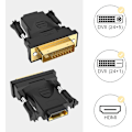 Pikkukuva 3 / 5: DVI–HDMI-sovitin (2 kpl), kullattu DVI (DVI D) uros–HDMI naaras -muunninsovitin, kaksisuuntainen tuki 3D 4K ARC Ethernetille