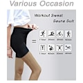Miniatyrbild 4 av 5: Kvinnors heta svett kroppsformare bantning byxor viktminskning leggings trepunktsbyxor Three point pants XL