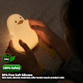Miniatyrbillede 3 af 5: Sød and til natlampe, gaver til kvinder teenagere piger baby, natlamper til børns soveværelse, sød jul måge kylling silikone natlamper til børn småbørn