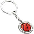 Miniatyrbillede 4 af 5: stk nøgleringe 3D roterende basketball nøglering nøglering Metal Sports Nøglering Roterende Basketball Nøglering Nøgle