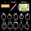 Miniatyrbillede 2 af 7: Tørrede Blomster Bogmærke Sæt - 40 Transparente DIY Blomster Bogmærker til Børn, Studenterhåndværk Green