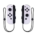Miniatyrbillede 1 af 3: NS switch venstre og højre håndtag joycon håndtag switch bluetooth håndtag med fjernvækkelse og håndrem (About white)【mo】