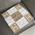 Miniatyrbillede 2 af 3: 45x45cm H-bogstav Uld Kasmirs Pudebetræk Dobbeltseng Sofa Fly Khaki