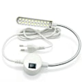 Pikkukuva 1 / 4: Ompelukoneen LED-valo magneettisella kiinnitysalustalla ja joutsenkaulalla 10/20 L 20 lights EU plug