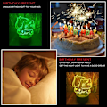Miniatyrbillede 2 af 5: Anime Figur 3D Bulbasaur LED Optisk Illusion Soveværelsesdekoration