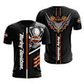 Miniatyrbilde 1 av 5: T-skjorte for HarleyDavidson Motorsykkel - Herr - Sommer - Casual - Korthjermet - Topp E E 2XL