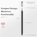 Pikkukuva 3 / 4: MEKO 3-in-1 kosketusnäyttökynät, erittäin herkkä ja tarkka kapasitiivinen kynä Apple iPad iPhone k-musta/ruusukulta)