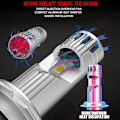 Miniatyrbilde 3 av 6: -H7 Led Canbus med Kjølevifte Frontlykter 6000K 80W 20000LM Pære CSP Lamper Mini Led for Biler H7