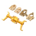 Pikkukuva 4 / 8: Etuakselin kotelo Ohjauskulho CNC RC Auto Metalli Etuakselin Kotelosarja FMS:lle Xiaoqi FCX24 1/24 Puoli RC Auto Kulta