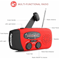 Miniatyrbillede 5 af 5: Dynamo Radio, BR-Vie 2000mAh AM/FM/NOAA Solar Håndsving Radio, Bærbar Nødradio Lommelygte Mobiltelefon Oplader, SOS til Udendørs Nødsituationer