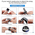 Miniatyrbilde 5 av 5: Justerbart nylonarmbånd til Garmin Forerunner 965/955/945/935 - Azure, Sky B Azure, Sky Blue Style A Garmin Forerunner 965