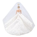 Miniatyrbild 5 av 7: 5 st Barbie Kläder Tillbehör Dockbröllopsklänning Prinsessklänning