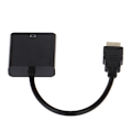 Miniatyrbilde 3 av 5: Svart HDMI til VGA Adapterkabel Projektor Skjerm HD Konverter[mo] Onesize