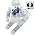 Pikkukuva 2 / 3: Barn Pojat Tytöt Marshmello Dj Led Mask Huppari Cosplay Puvut Juhliin Fa H 150 9-10 Vuotta