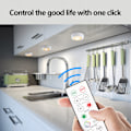 Miniatyrbild 4 av 6: Kreativ 16-färgs LED-tryck liten nattlampa snabb strobe atmosfärisk nattlampa Whi[mo] White 16-Color Three led+remote control