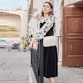 Miniatyrbillede 5 af 5: Crossbody taske til kvinder - Læder håndtaske med bred rem