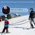 Miniatyrbilde 2 av 5: Skis- og snowboardsele for barn - Svart, Skisele med Deta-Perfet
