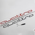 Miniatyrbild 3 av 3: Cool Quattro-logotypmärke Emblem Dekal Frontgrill Nedre Trim för Aud-i A6 A7 Black